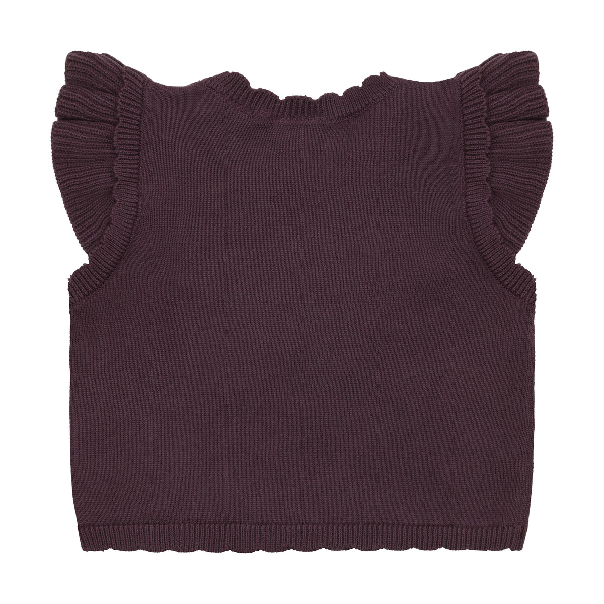 Elegante Strickweste aus 100% Baumwolle mit charmanten Ballerina-Details – das perfekte Lieblingsstück für kleine Fashionistas von Minymo.