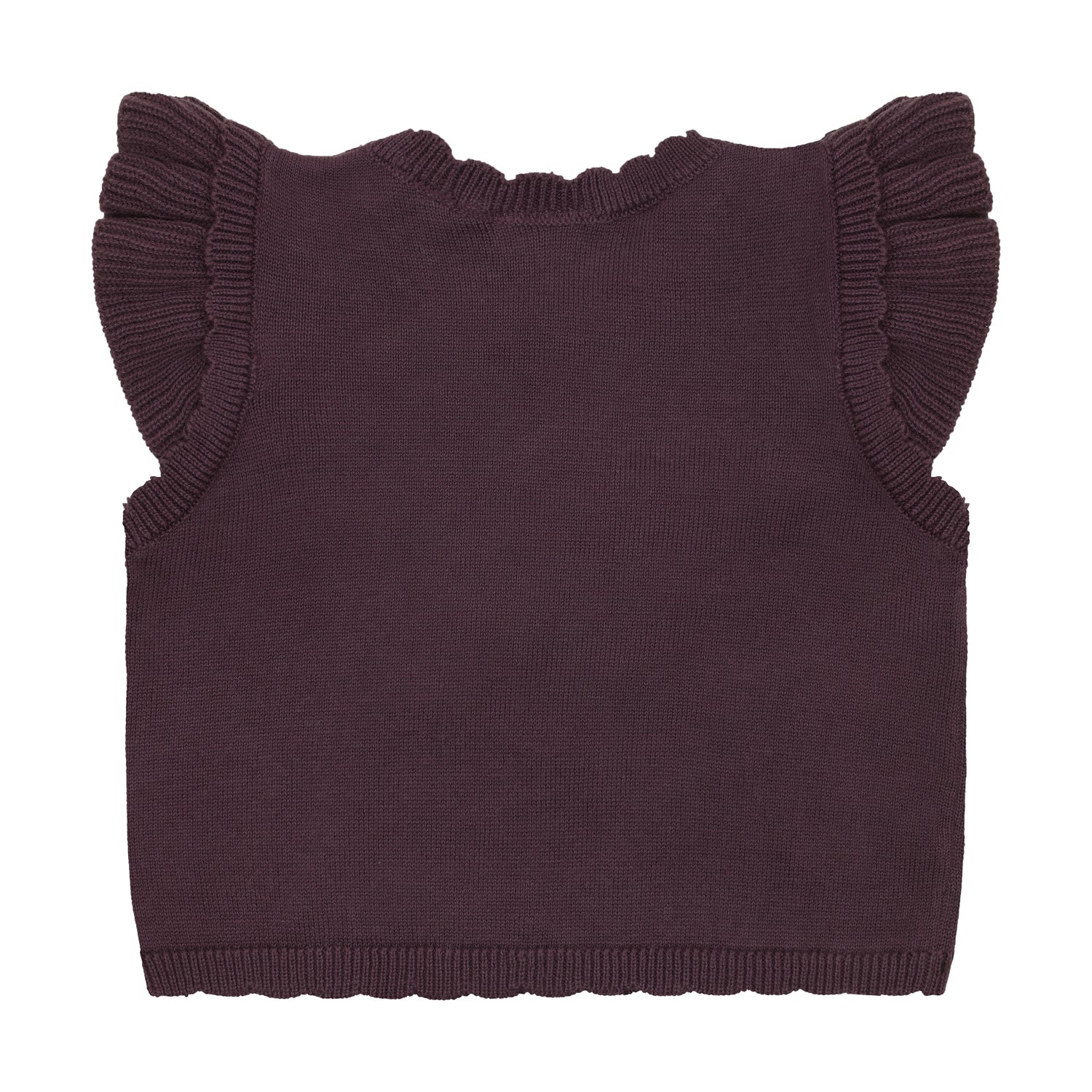 Elegante Strickweste aus 100% Baumwolle mit charmanten Ballerina-Details – das perfekte Lieblingsstück für kleine Fashionistas von Minymo.