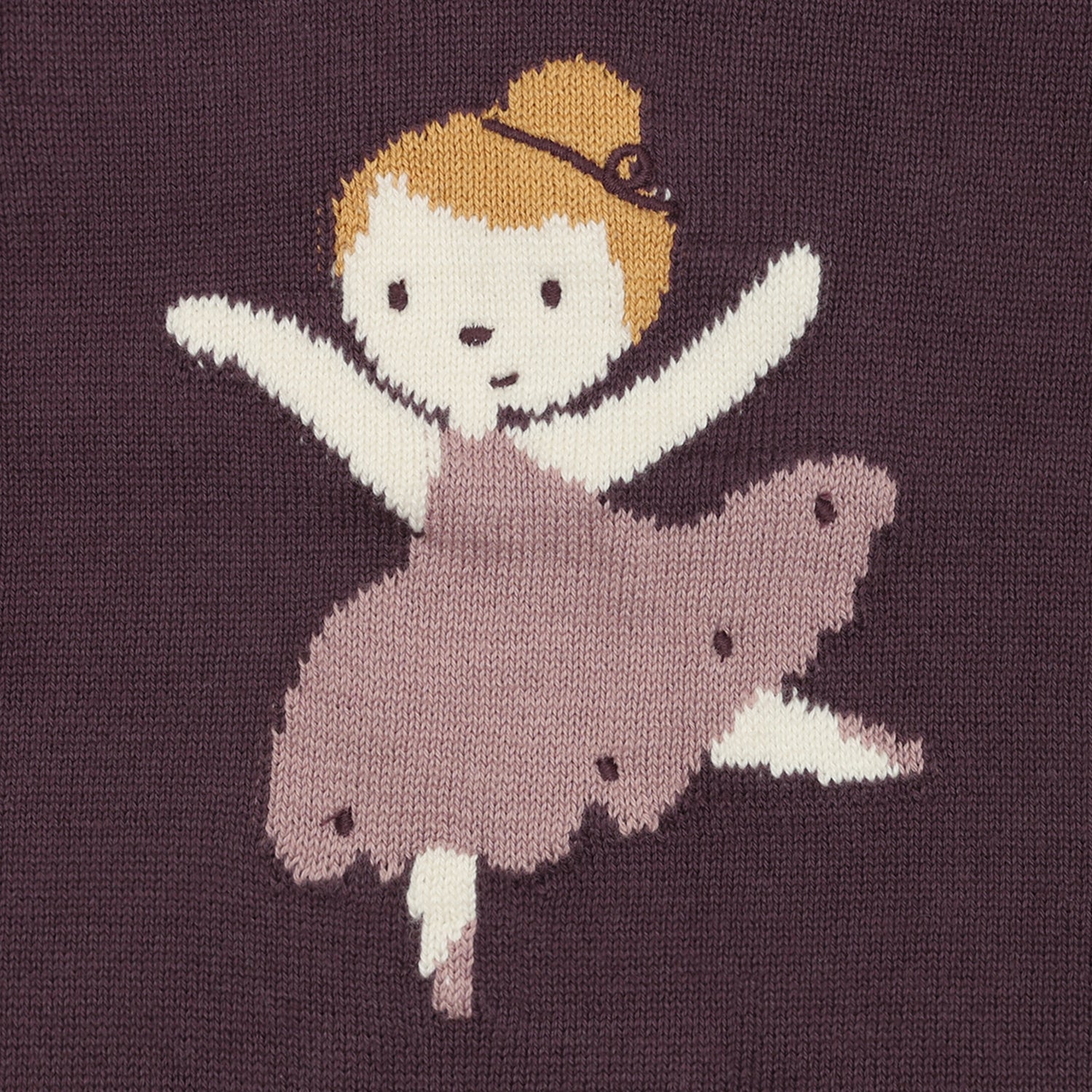 Elegante Strickweste aus 100% Baumwolle mit charmanten Ballerina-Details – das perfekte Lieblingsstück für kleine Fashionistas von Minymo.