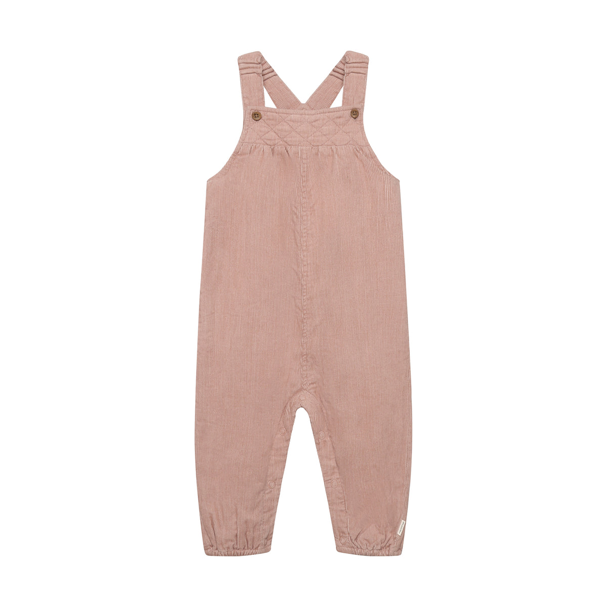 Weiches Corduroy-Overall von Minymo in zartem Rosa mit praktischem Futter. Perfekt für aktive Kinder – bequem, langlebig und einfach anzuziehen. Aus 100% Baumwolle gefertigt.