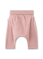 Musselin-Hose in Rosa von Sanetta Pure mit einer Schleife vorne links