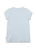 Dieses hellblaue T-Shirt von Sanetta besticht durch einen bezaubernden Meerjungfrau-Aufdruck und sorgt für einen frischen, maritimen Look.