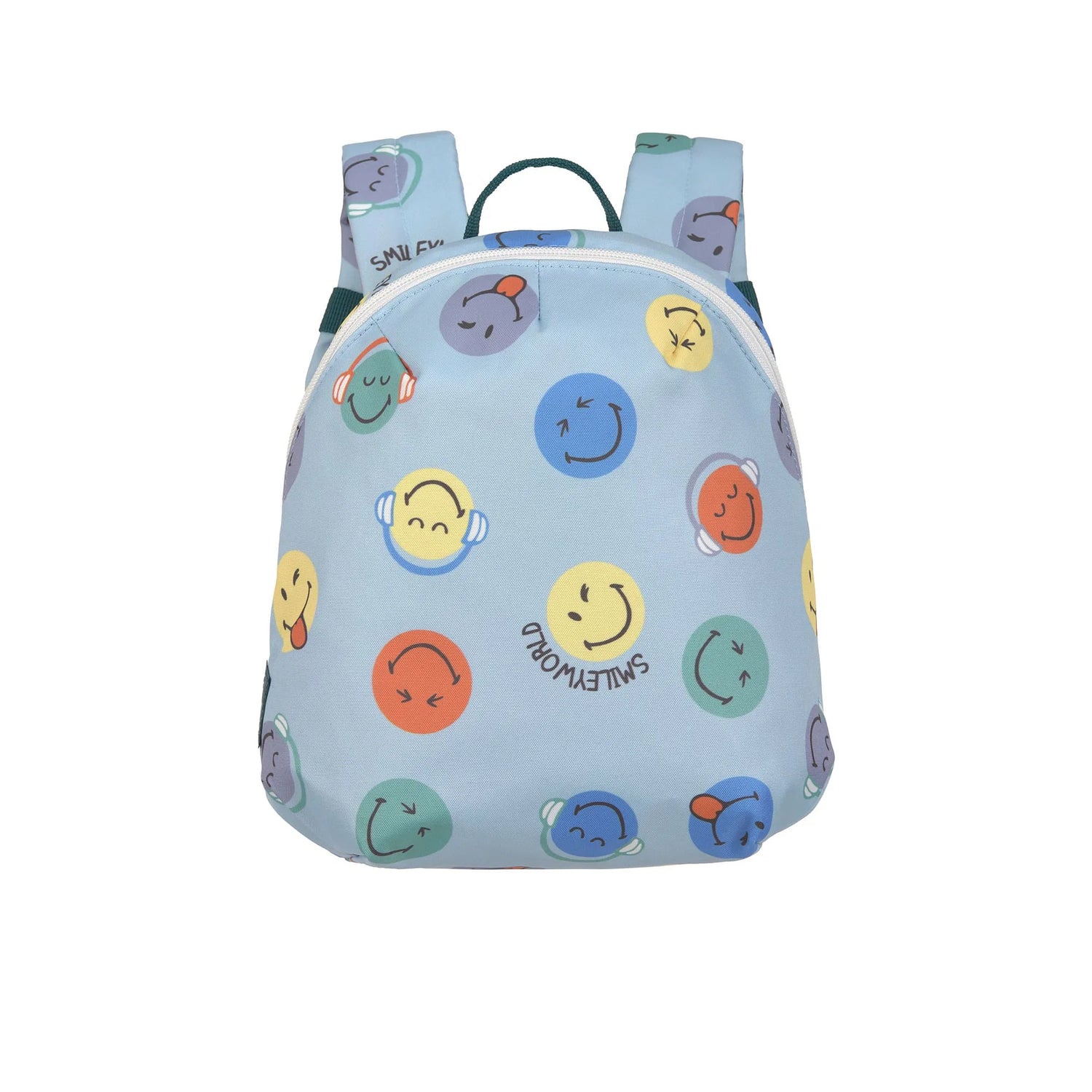 Der blaue Kinderrucksack aus der LÄSSIG x SmileyWorld® Kollektion ist mit 3,5 Liter Volumen ideal für Kinder ab 2 Jahren. Farbenfrohe Prints und durchdachte Details machen ihn zu einem treuen Begleiter – in der Kita und darüber hinaus.