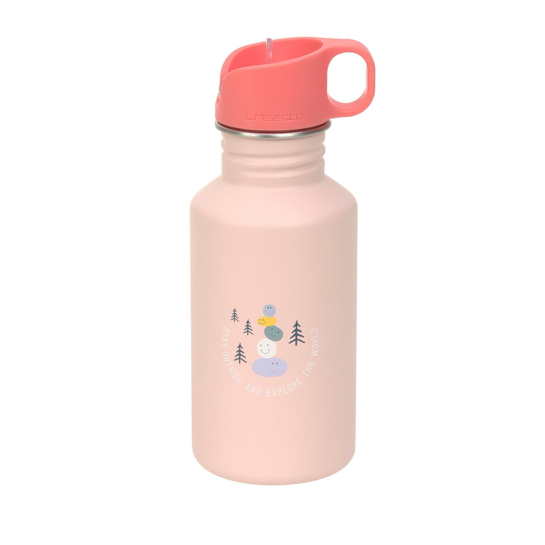 Die BPA-freie Edelstahl Trinkflasche (500 ml) in Rosa mit Sportrinkverschluss aus der Sunny Explorer Kollektion ist bruchfest und auslaufsicher. Sie eignet sich für stille, lauwarme sowie kühle Getränke. Ohne Strohhalm. Geeignet ab 4 Jahren.