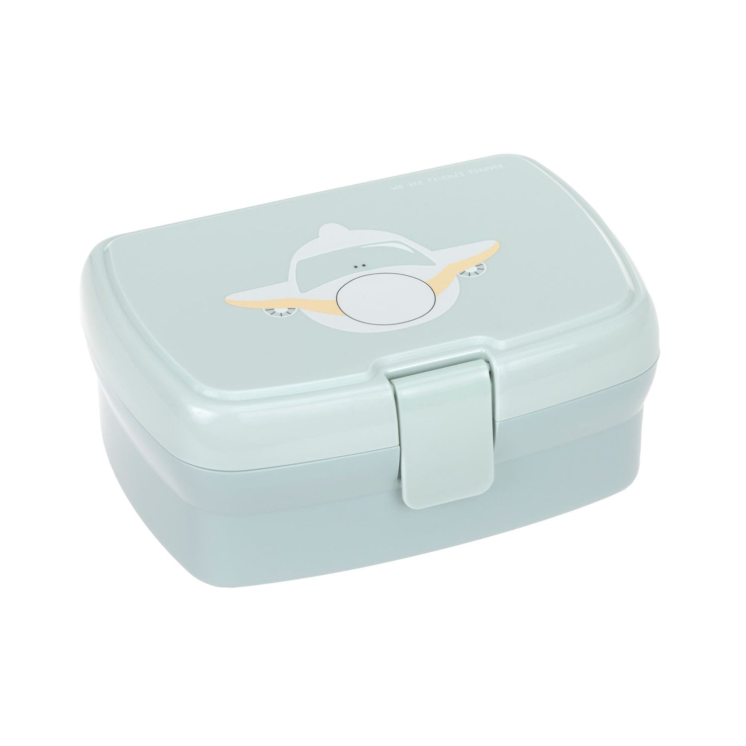 Mit der BPA-freien Kinder Lunchbox, Design Airplane aus der Tiny Drivers Kollektion, sind hungrige Kids unterwegs bestens ausgerüstet. Die robuste Brotdose kommt inklusive einer herausnehmbaren Schale und ist spülmaschinengeeignet. Geeignet ab 3 Jahren.