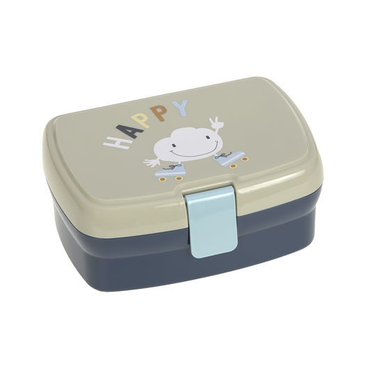 Mit dem BPA-freien Kinder Lunchbox Wolke aus der Tiny Outdoor Kollektion von Lässig sind hungrige Kids unterwegs bestens ausgerüstet. Die robuste Brotdose kommt inklusive einer herausnehmbaren Schale und ist spülmaschinengeeignet.