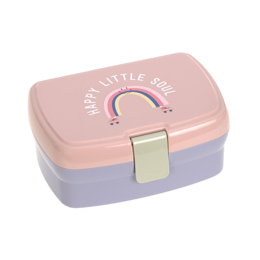 Mit dem BPA-freien Kinder Lunchbox Rainbow aus der Tiny Outdoor Kollektion von Lässig sind hungrige Kids unterwegs bestens ausgerüstet. Die robuste Brotdose kommt inklusive einer herausnehmbaren Schale und ist spülmaschinengeeignet.

