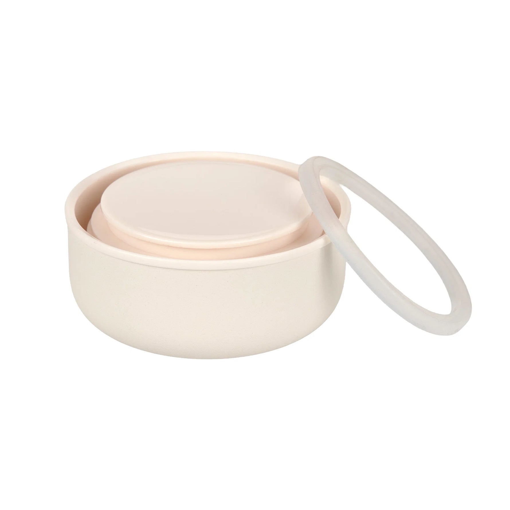 Mit dem doppelwandigen Edelstahl Thermobehälter aus der Cozy Beginnings Kollektion, ist das Essen auch unterwegs sofort servierbereit. Der auslaufsichere Food Jar fasst 350 ml und hält Lebensmittel zuverlässig warm oder kalt.