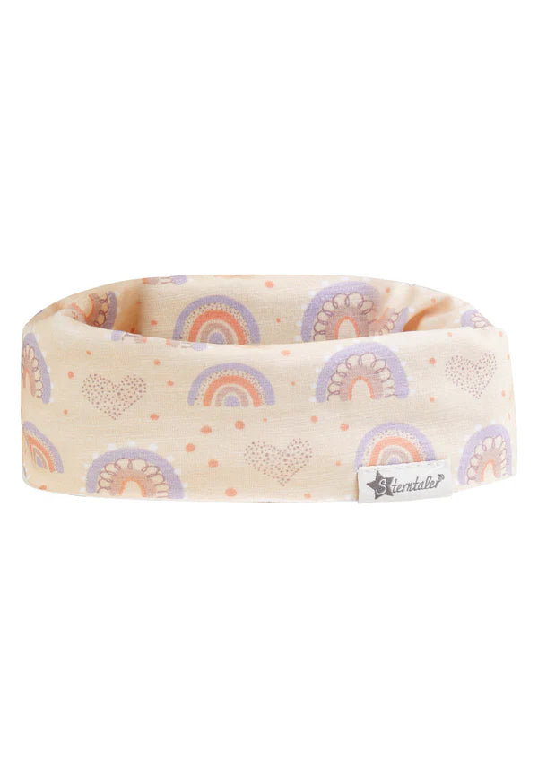 Der Schlauchschal Regenbögen überzeugt mit seinem bunten Regenbogen-Design und weichem, elastischem Material aus 95 % Baumwolle und 5 % Elasthan. Dank OEKO-TEX Zertifikat ist er besonders hautfreundlich und ideal für empfindliche Haut. Perfekt für fröhliche Frühlingstage und als modisches Accessoire, das jedem Outfit Leichtigkeit verleiht.