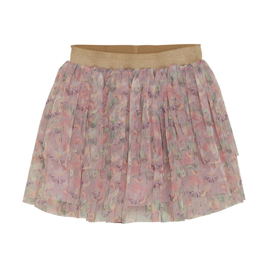 Entdecken Sie den bezaubernden Rock von MINYMO mit einem lebendigen Blumenmuster, der Ihrem Look frischen Charme verleiht.