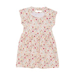 Das rosa Kleid von MINYMO überzeugt mit einem eleganten Blumenmuster und sorgt für einen stilvollen, frühlingshaften Look.