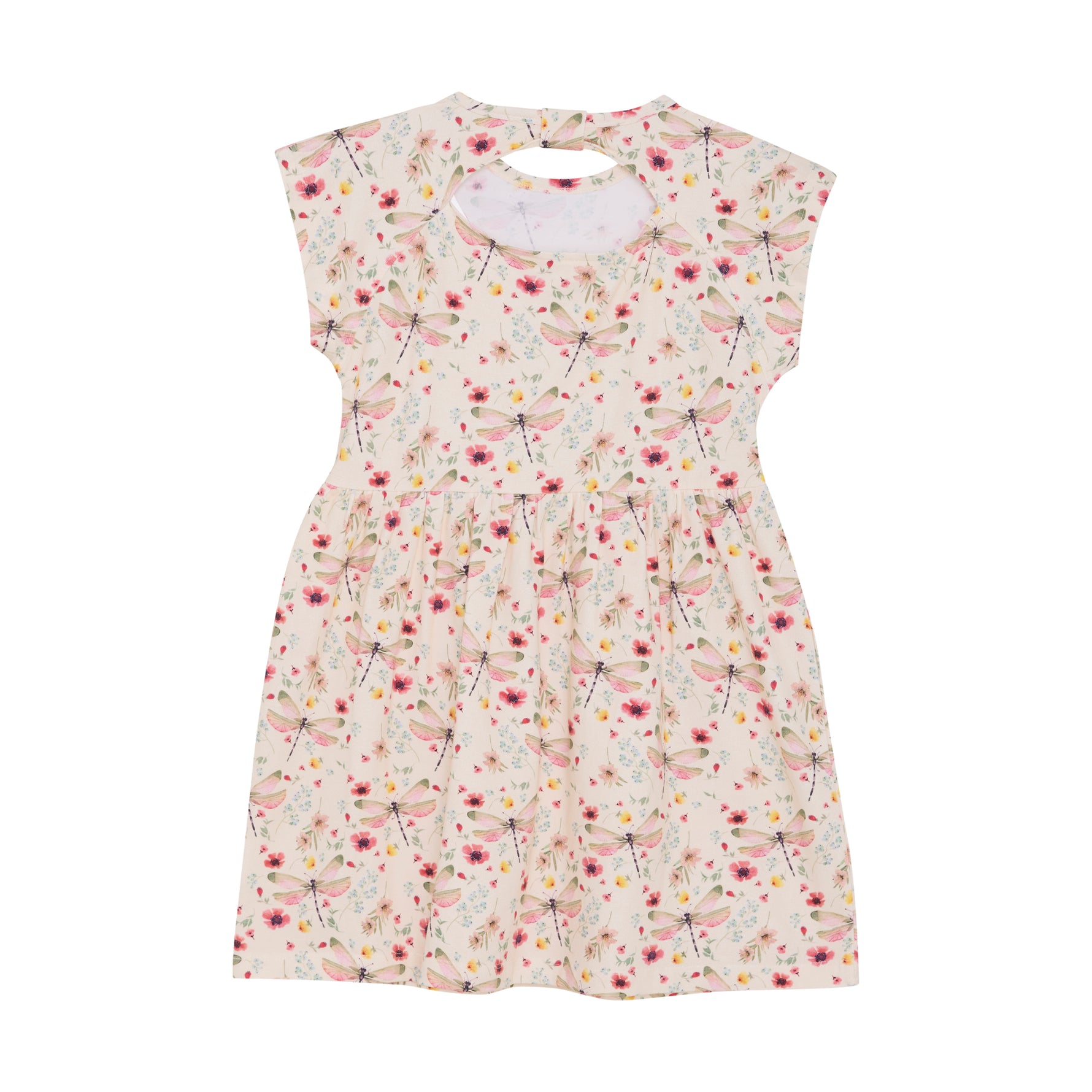 Das rosa Kleid von MINYMO überzeugt mit einem eleganten Blumenmuster und sorgt für einen stilvollen, frühlingshaften Look.