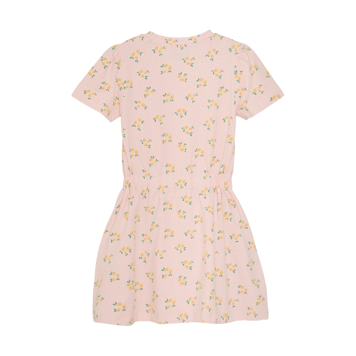 Das rosa Kleid von MINYMO zaubert mit seinem spritzigen Zitronenmuster gute Laune und verbindet verspielte Details mit toller Qualität.