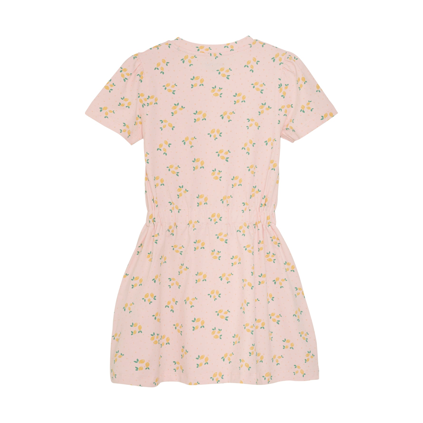 Das rosa Kleid von MINYMO zaubert mit seinem spritzigen Zitronenmuster gute Laune und verbindet verspielte Details mit toller Qualität.