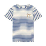 Gestreiftes kurzarm Rib T-Shirt von MINYMO.