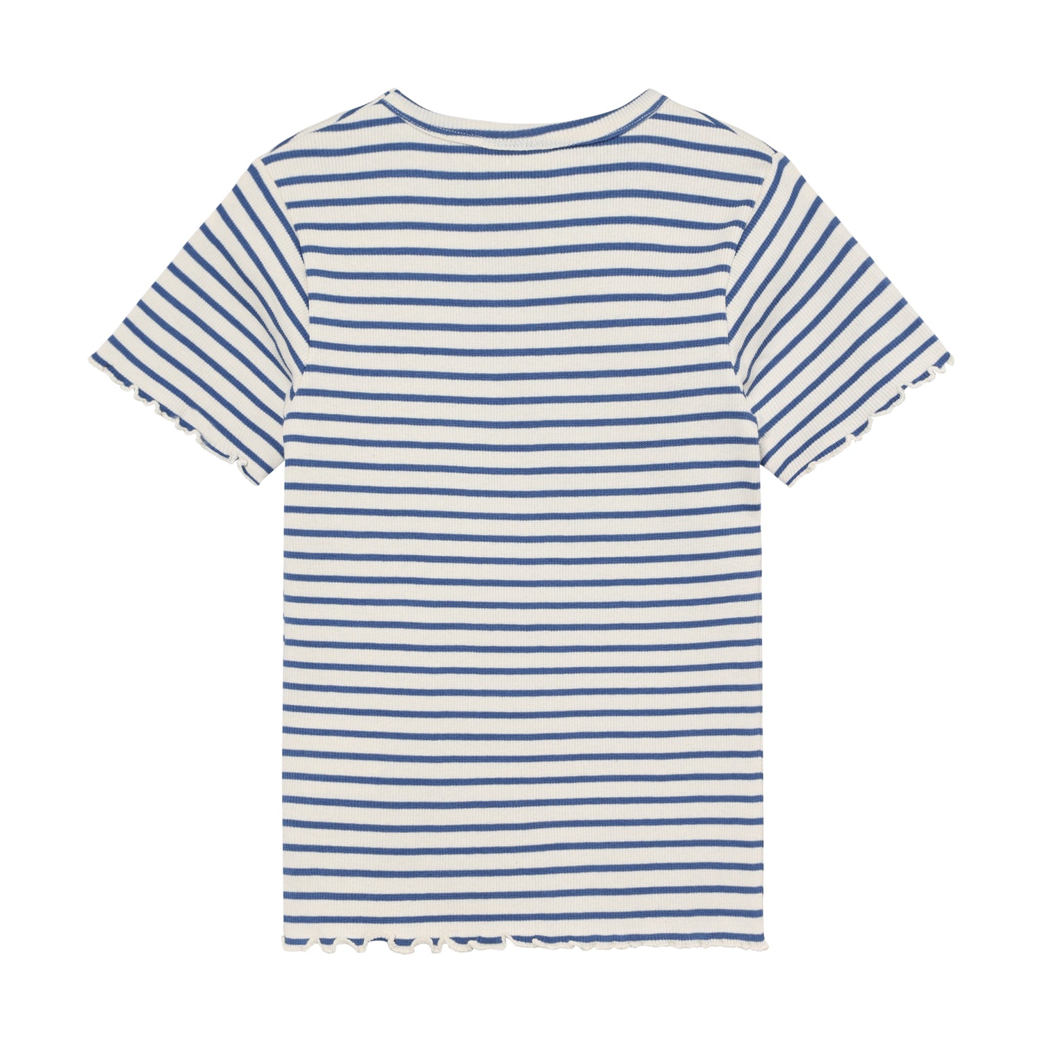 Gestreiftes kurzarm Rib T-Shirt von MINYMO.