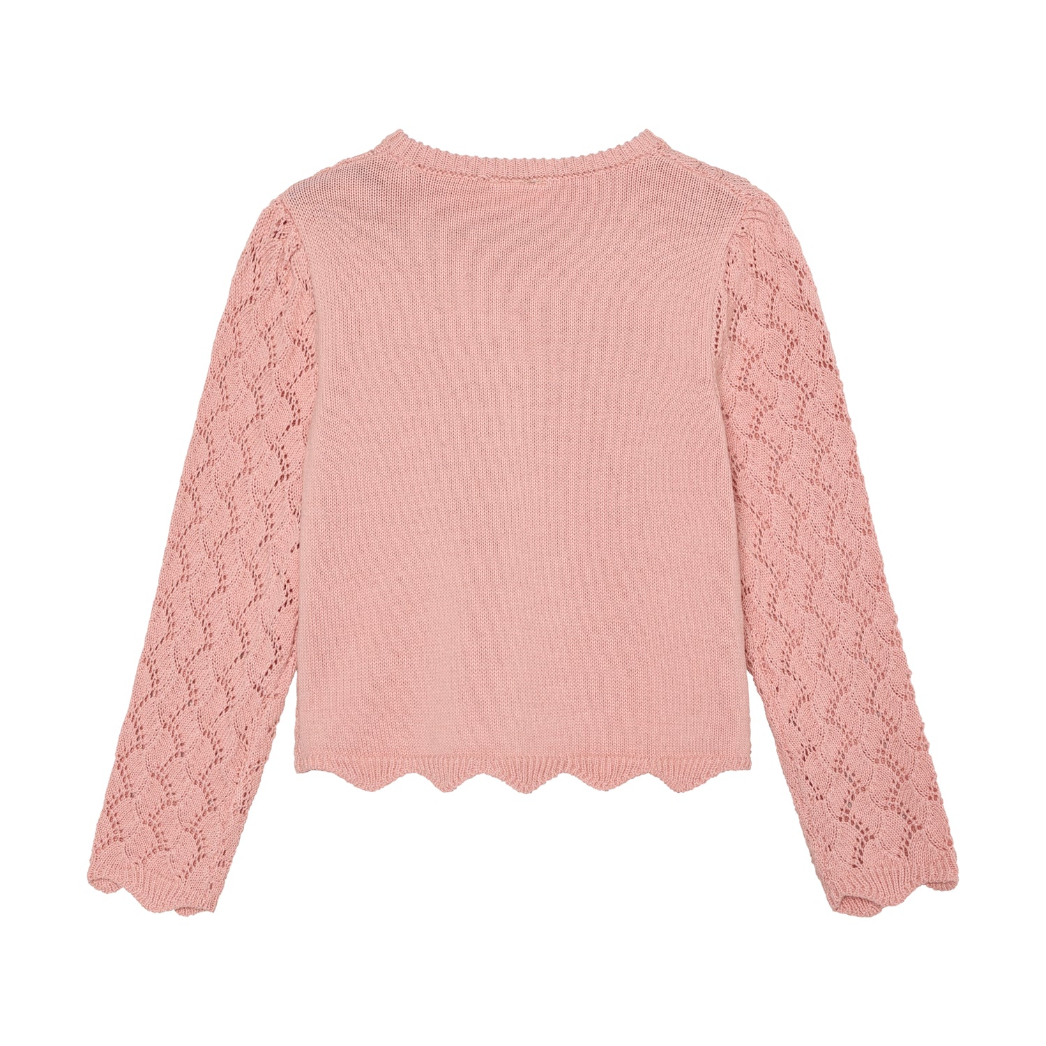 Süßer rosa Knit Cardigan von MINYMO.