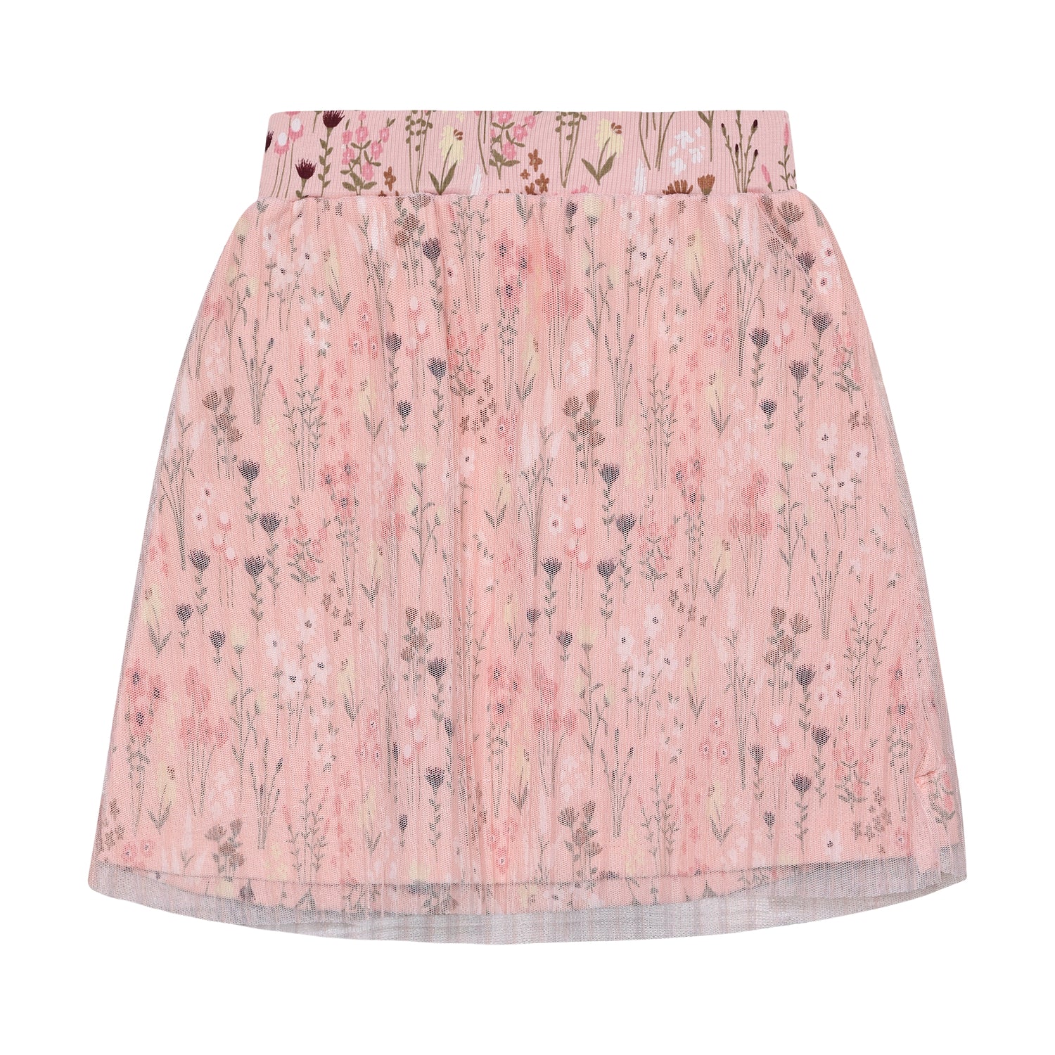 Rosa Rock mit All-Over Blümchenprint von MINYMO.