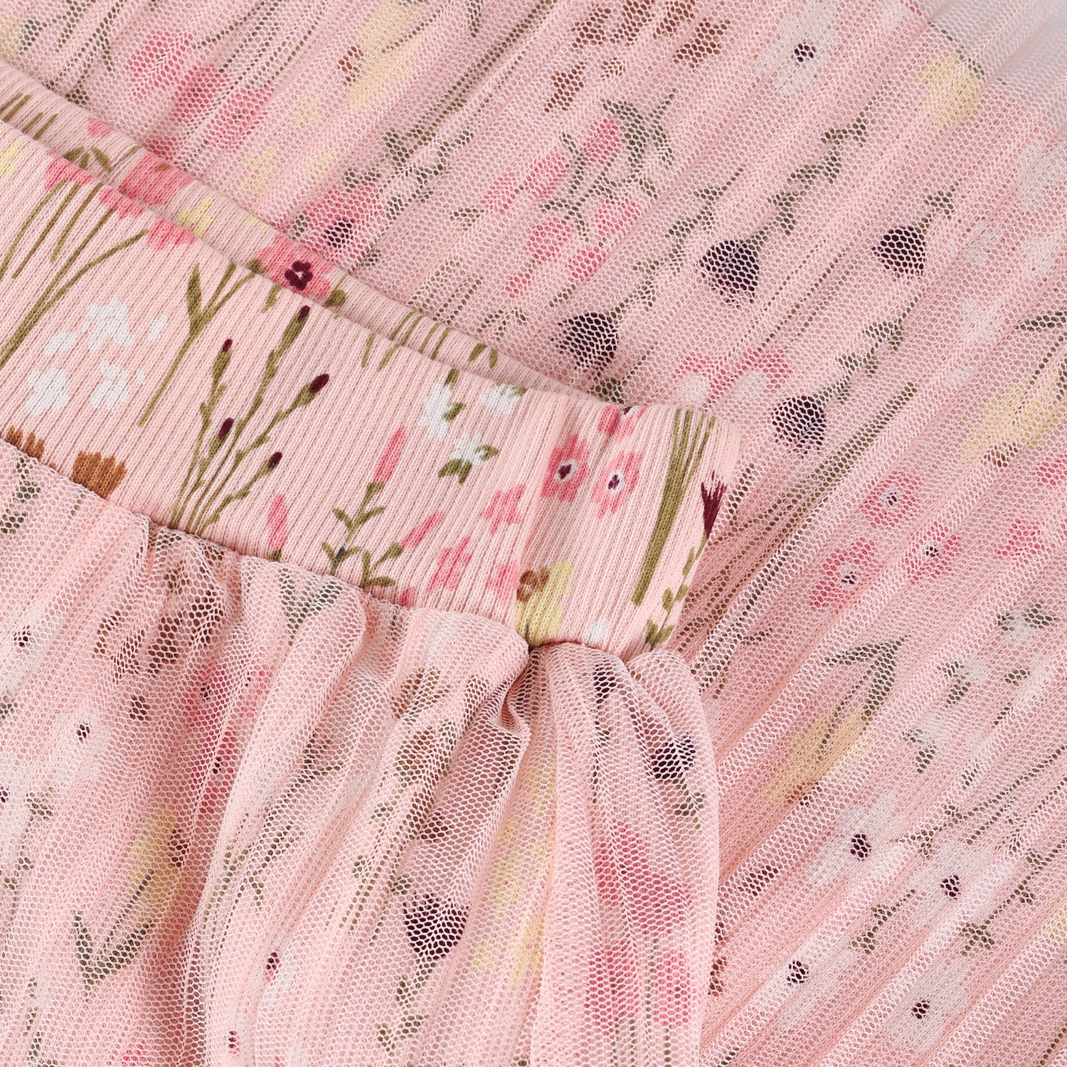 Rosa Rock mit All-Over Blümchenprint von MINYMO.