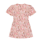 Kleid von MINYMO in Rosa mit all-Over Blumenprint.