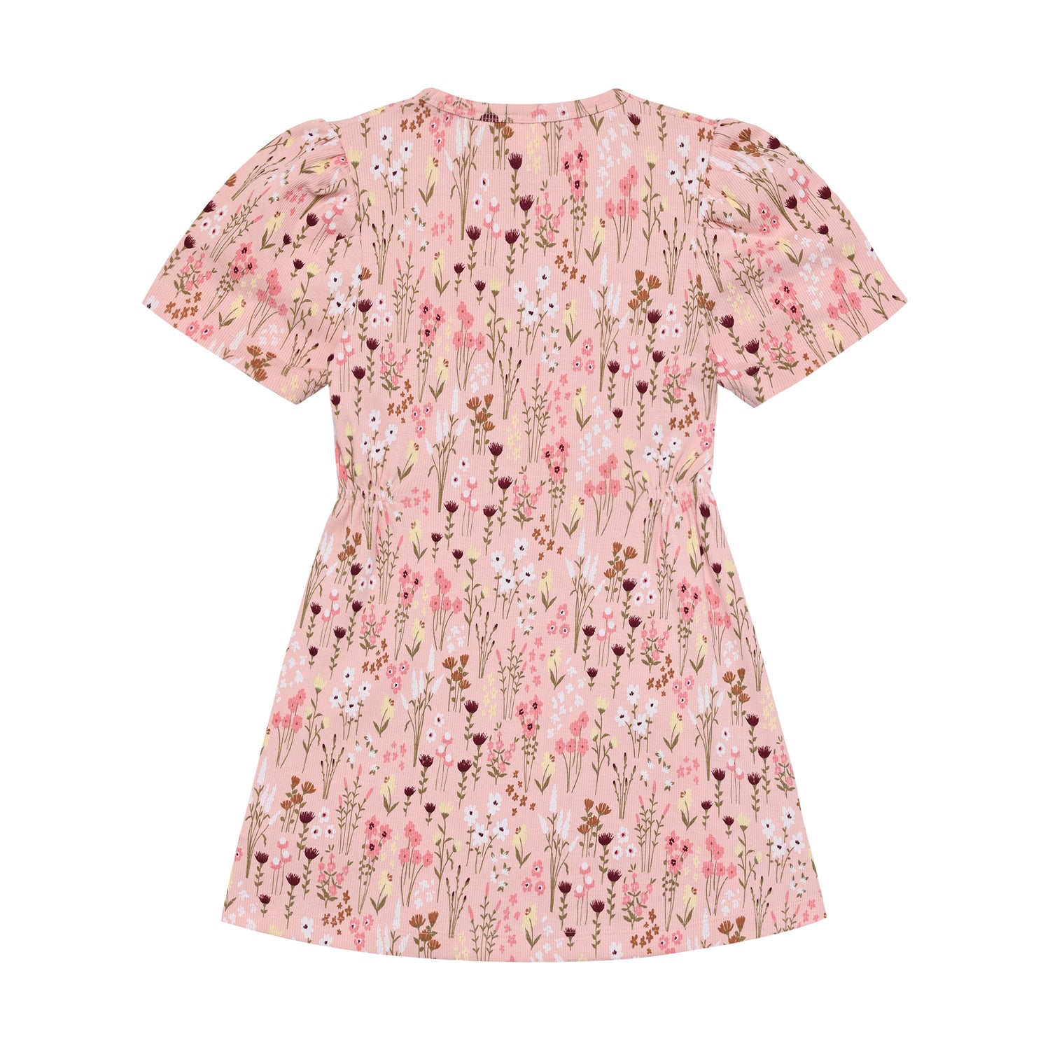 Kleid von MINYMO in Rosa mit all-Over Blumenprint.