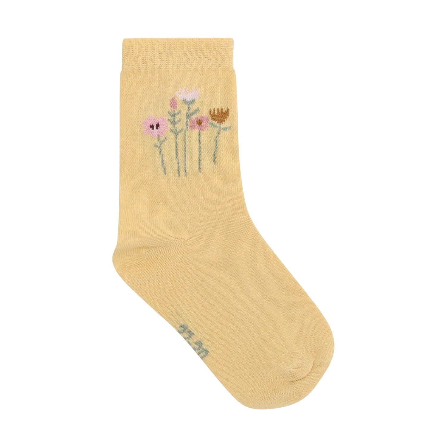 3er Pack Socken in Rosa und Gelb mit verschiedenen Motiven.