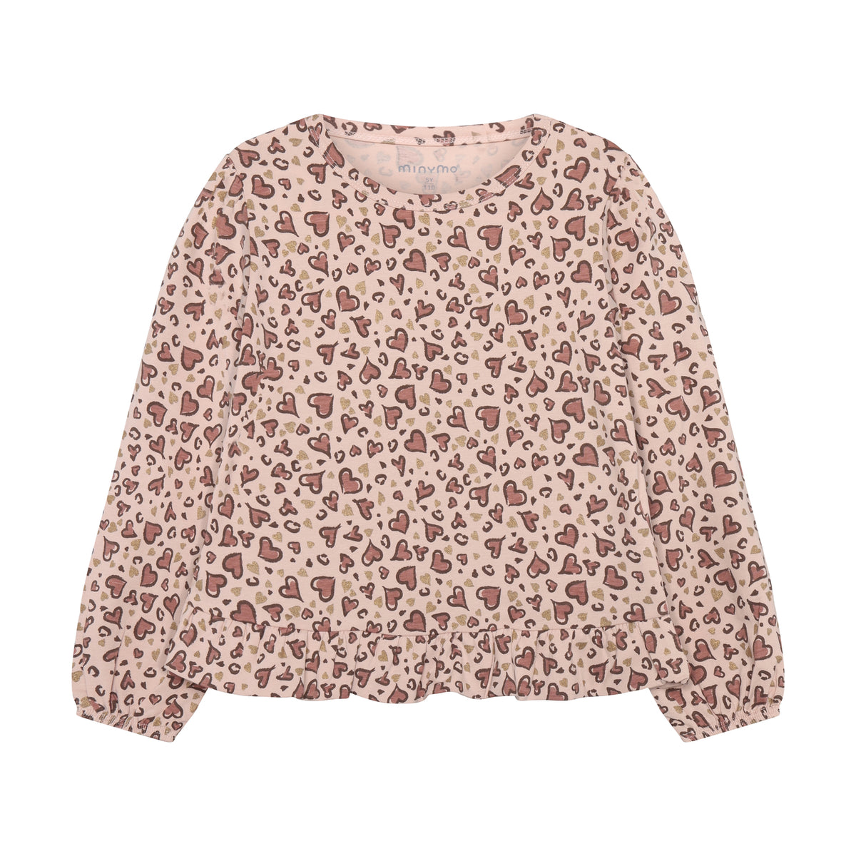 Ein weiches Langarm-Shirt aus hochwertiger Baumwollmischung mit verspieltem All-Over-Herzprint. Das rosa Shirt von Minymo besticht durch seinen komfortablen Sitz und die elastische Stoffmischung, die Bewegungsfreiheit garantiert. Perfekt für jeden Tag.