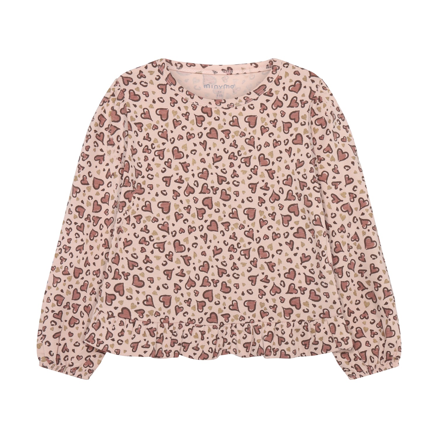 Ein weiches Langarm-Shirt aus hochwertiger Baumwollmischung mit verspieltem All-Over-Herzprint. Das rosa Shirt von Minymo besticht durch seinen komfortablen Sitz und die elastische Stoffmischung, die Bewegungsfreiheit garantiert. Perfekt für jeden Tag.