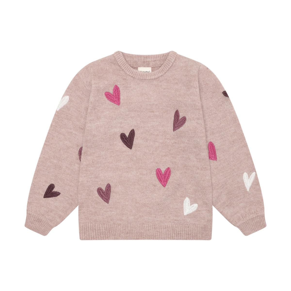 Ein weiches Knit-Meisterwerk für kleine Fashionistas – dieser rosa Pullover von Minymo besticht durch sein charmantes Herzmuster und die hochwertige Materialmischung. Perfekt für gemütliche Tage und elegante Momente.