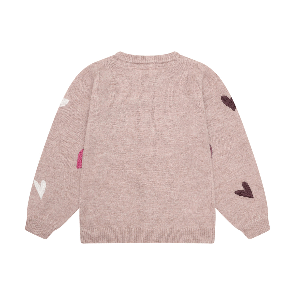 Ein weiches Knit-Meisterwerk für kleine Fashionistas – dieser rosa Pullover von Minymo besticht durch sein charmantes Herzmuster und die hochwertige Materialmischung. Perfekt für gemütliche Tage und elegante Momente.