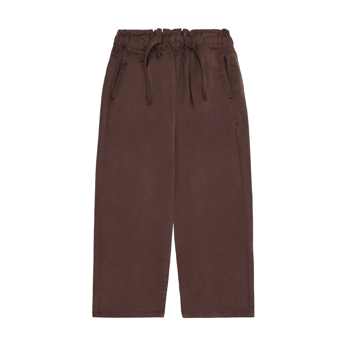 Klassische Twill-Hose von Minymo aus hochwertiger Baumwollmischung mit Elasthananteil für optimale Bewegungsfreiheit und Tragekomfort.