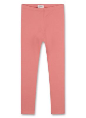 Rosafarbene Basic-Leggings für Mädchen von Sanetta Kidswear aus nachhaltiger Bio-Baumwolle zum einfachen kombinieren.