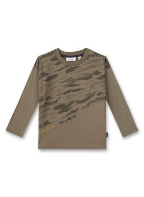 Lässiges Jungen-Langarmshirt von Sanetta Kidswear mit modischem Camouflage-Print.