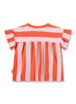 Gestreiftes T-Shirt von Sanetta Pure für Mädchen aus nachhaltiger Bio-Baumwolle mit süßen Flügelärmeln.