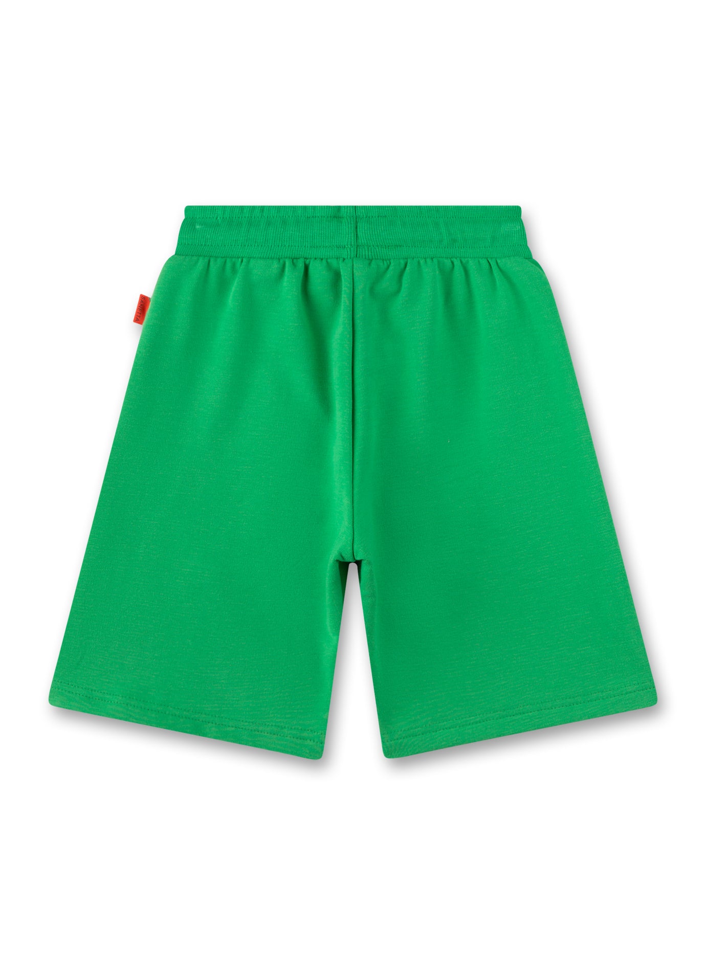 Coole Jungen-Shorts mit großen, aufgesetzten Fronttaschen in einem kräftigen Grün von Sanetta Pure.