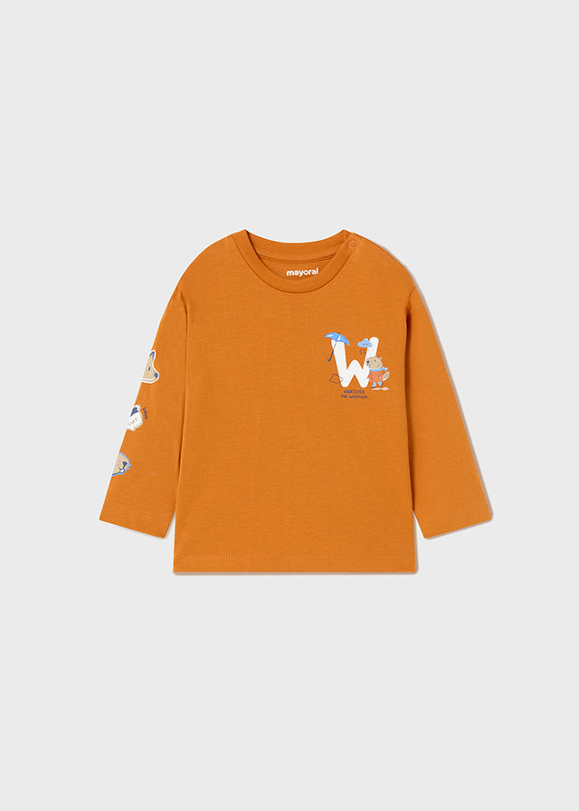 langarm Shirt in orange
