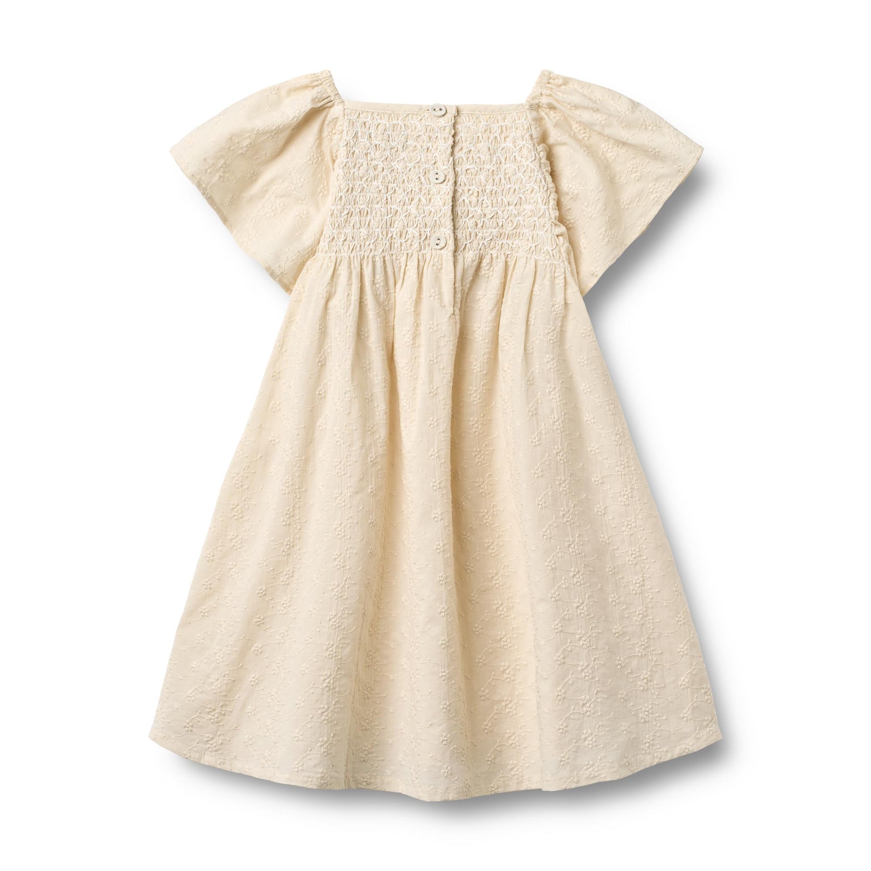 Elegantes Sommerkleid von WHEAT aus 100% Bio-Baumwolle. Das Dress S/S Elva besticht durch seine luftige Leichtigkeit und natürliche Materialqualität. Perfekt für warme Tage – angenehm zu tragen und umweltbewusst produziert. Ein zeitloses Basics-Piece für deinen Kleiderschrank.