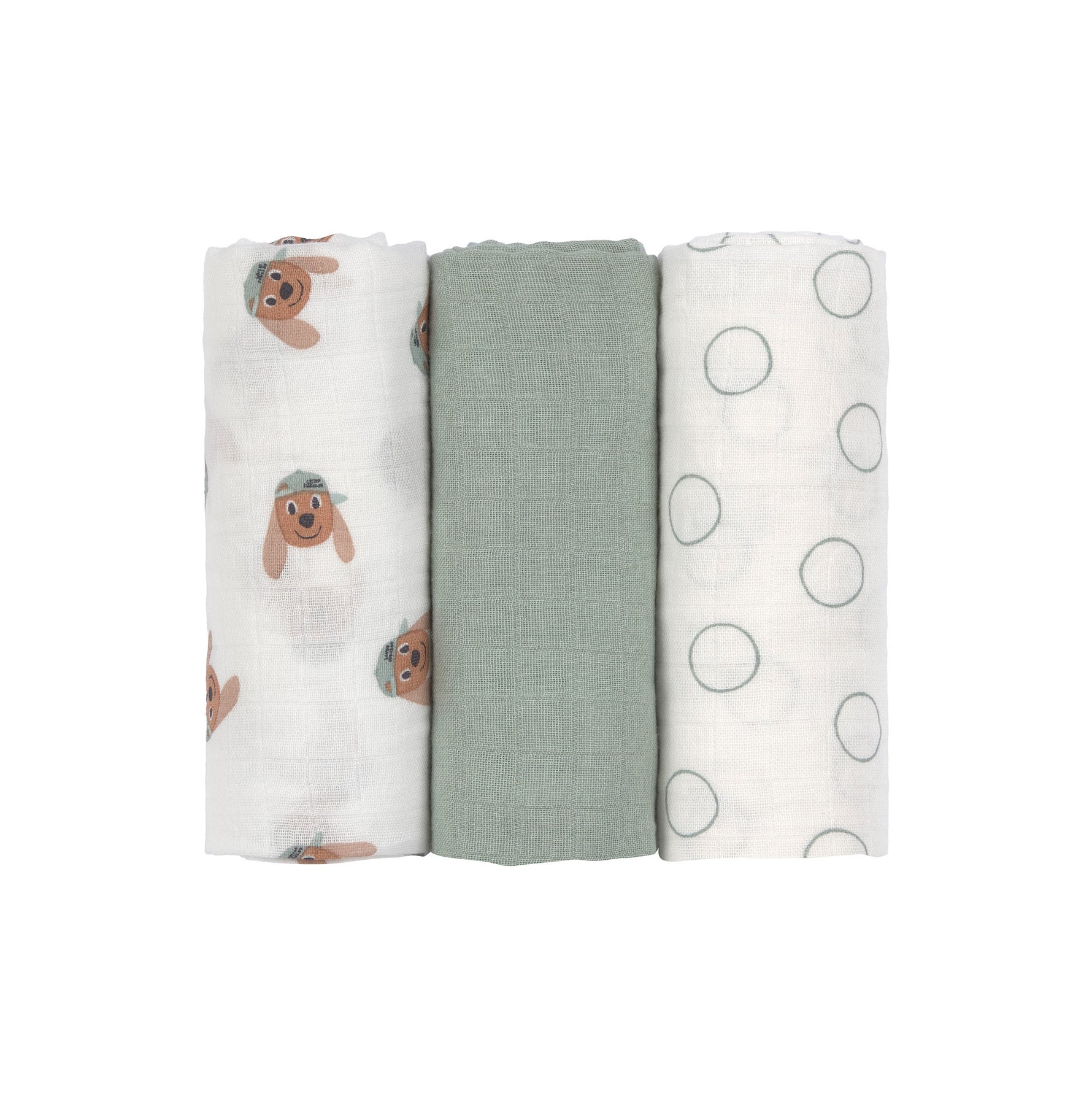 Sport und Spaß mit dem Tiny Team! Sportliche Tiere wie Hund und Katze werden zum Begleiter der Kleinsten. Die LÄSSIG Einschlag- und Mulltücher M aus 100 % Baumwolle (bio)&nbsp; aus der Tiny Team Kollektion sind besonders sanft zur sensiblen Babyhaut und dabei vielseitig einsetzbar. Ein echtes Must-Have im Familienalltag.&nbsp;