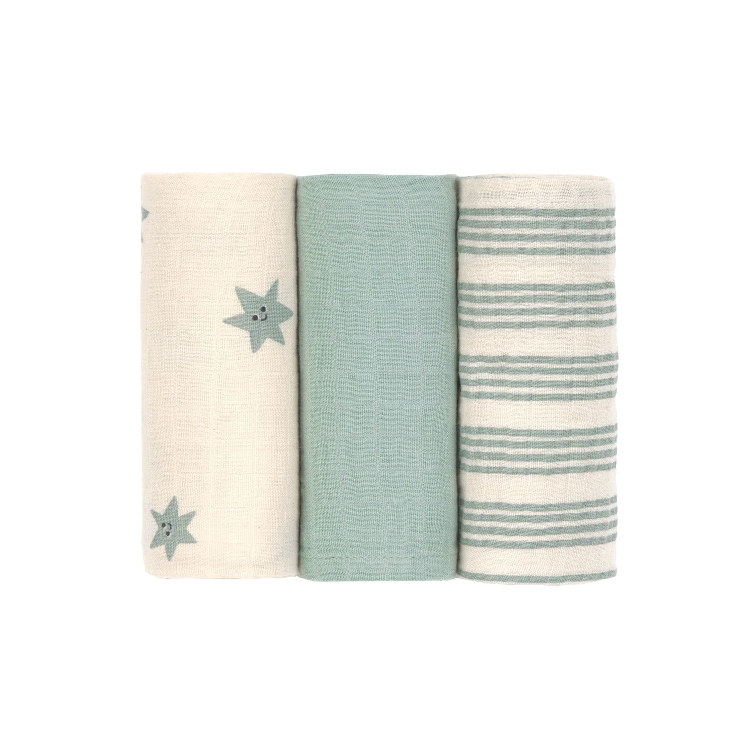 Die LÄSSIG Einschlag- und Mulltücher M aus 100 % Baumwolle&nbsp; aus der Tiny Team Kollektion sind besonders sanft zur sensiblen Babyhaut und dabei vielseitig einsetzbar. Ein echtes Must-Have im Familienalltag.&nbsp;
