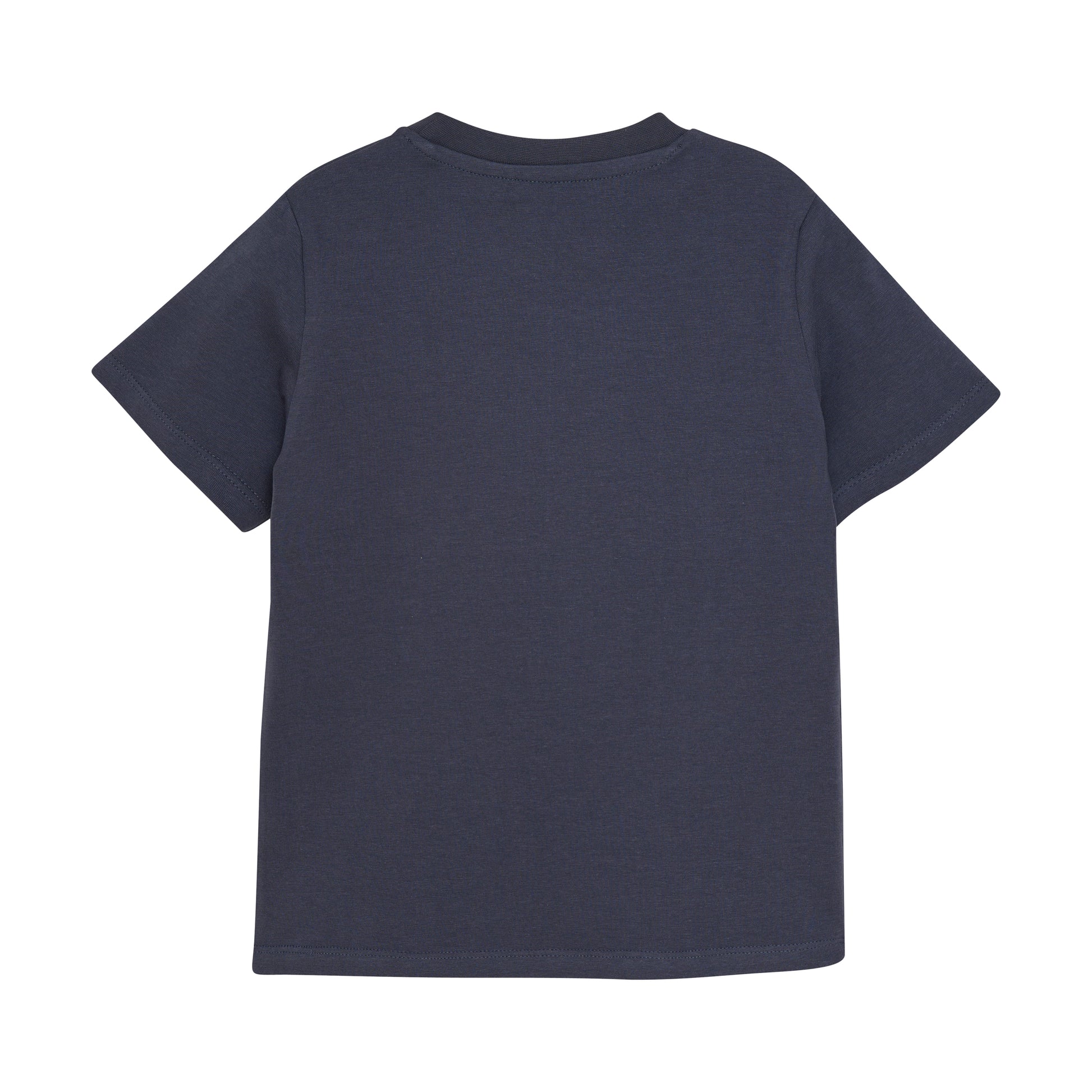 Dieses dunkelblaue T-Shirt von MINYMO begeistert mit einem witzigen Kipplaster aus Pailletten, der für einen verspielten Look sorgt.