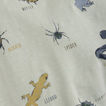 Dieses hellgrüne T-Shirt von MINYMO ist mit einem Insektenmotiv gestaltet und bietet einen frischen, natürlichen Look.