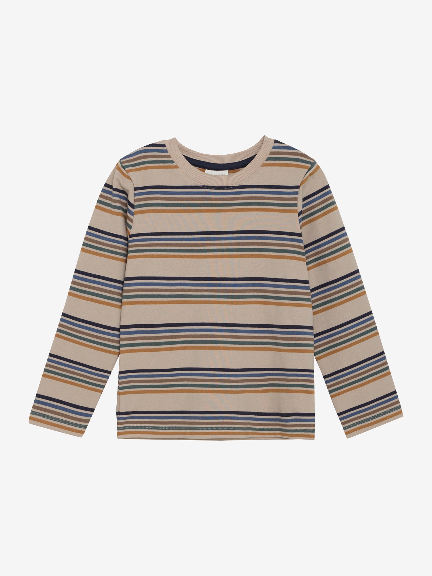 Dieses langärmlige Shirt von MINYMO besticht durch sein gestreiftes Design in dezenten, neutralen Farbtönen und sorgt für einen stilvollen Auftritt.