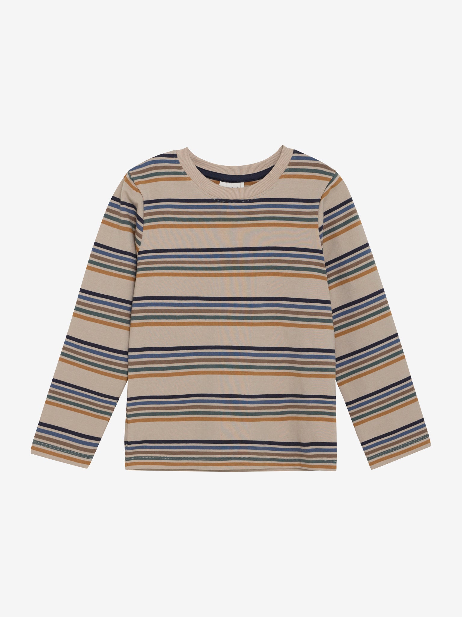 Dieses langärmlige Shirt von MINYMO besticht durch sein gestreiftes Design in dezenten, neutralen Farbtönen und sorgt für einen stilvollen Auftritt.