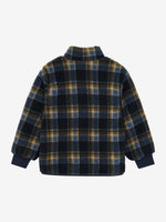 Die schwarze Teddyjacke von MINYMO besticht durch ihr kariertes Muster und sorgt für angenehme Wärme – perfekt für stilbewusste, die Komfort schätzen.