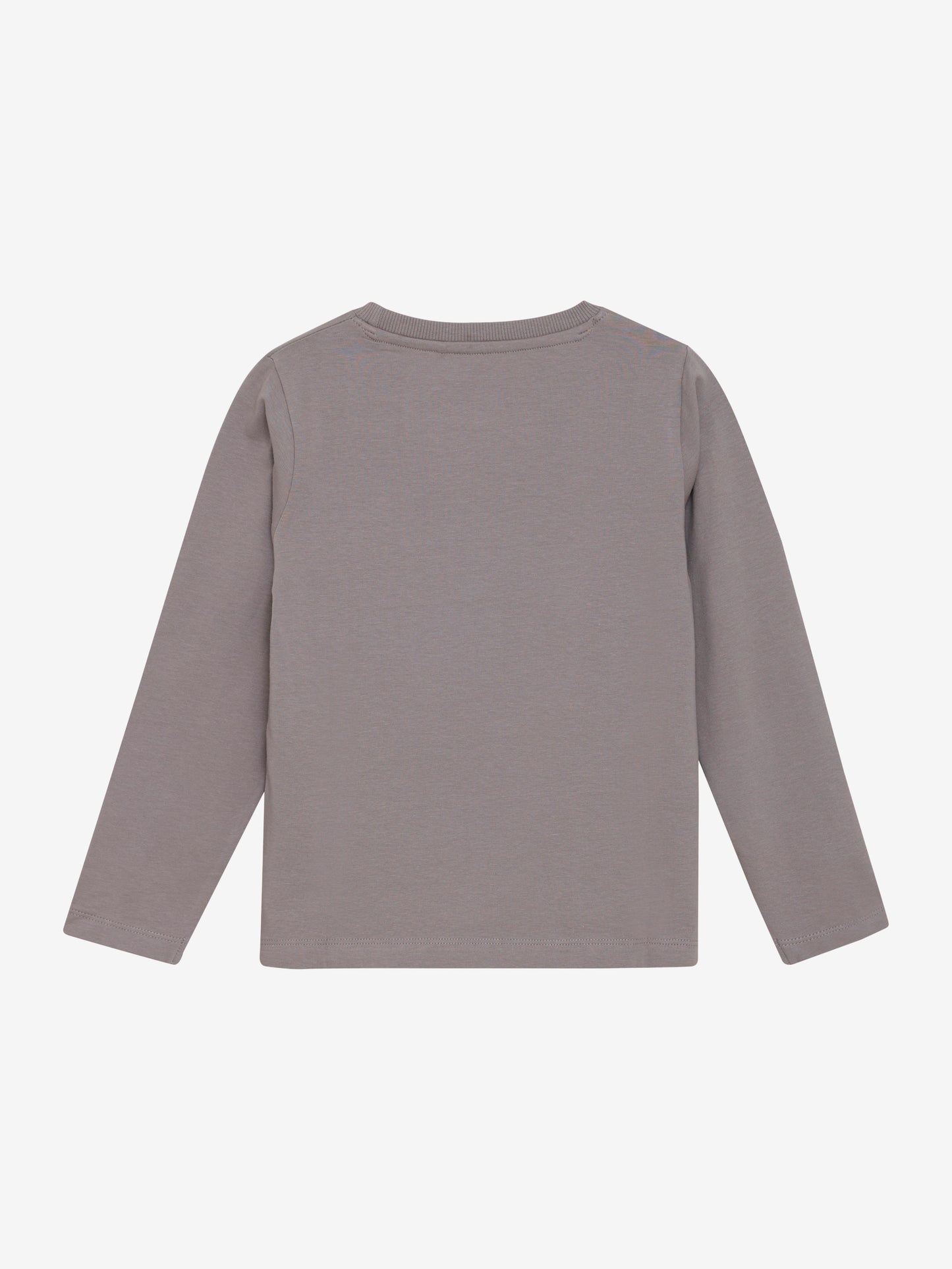 Dieses graue Langarmshirt von MINYMO besticht durch ein auffälliges UFO-Motiv und verbindet Komfort mit einem einzigartigen Design.
