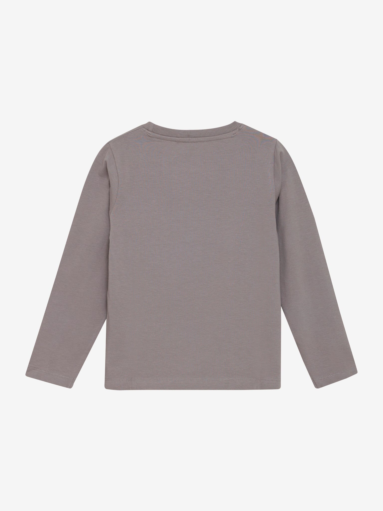 Dieses graue Langarmshirt von MINYMO besticht durch ein auffälliges UFO-Motiv und verbindet Komfort mit einem einzigartigen Design.