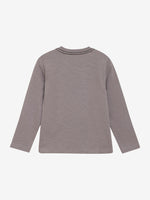 Dieses graue Langarmshirt von MINYMO besticht durch ein auffälliges Tiger-Motiv und verbindet Komfort mit einem markanten Look.