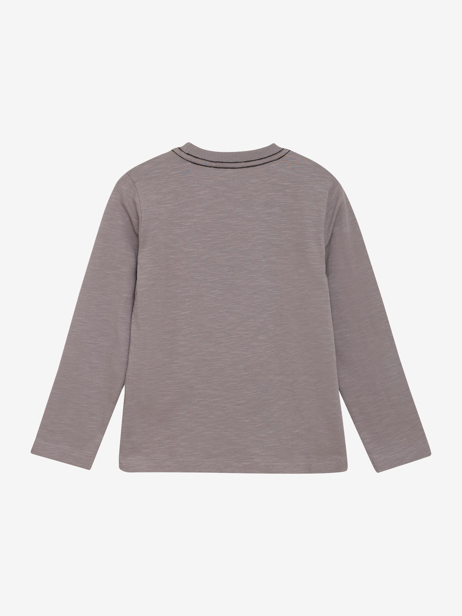 Dieses graue Langarmshirt von MINYMO besticht durch ein auffälliges Tiger-Motiv und verbindet Komfort mit einem markanten Look.