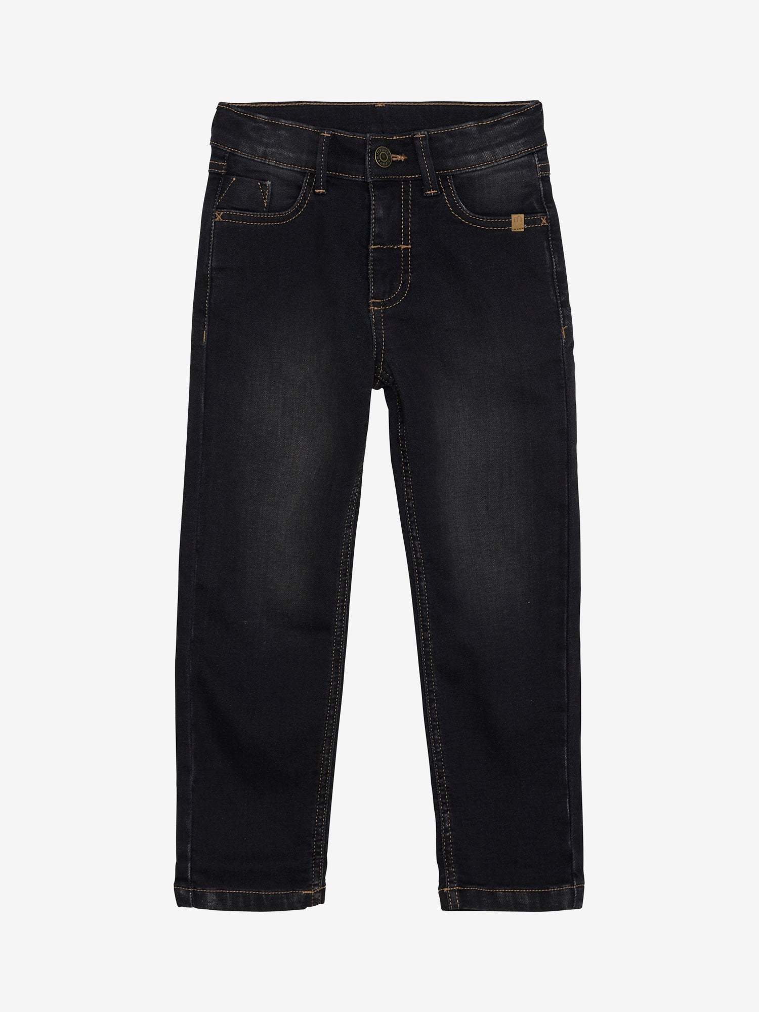 Diese schwarze Denim-Hose von MINYMO überzeugt mit ihrem trendigen Look und sorgt für einen stylischen Auftritt.