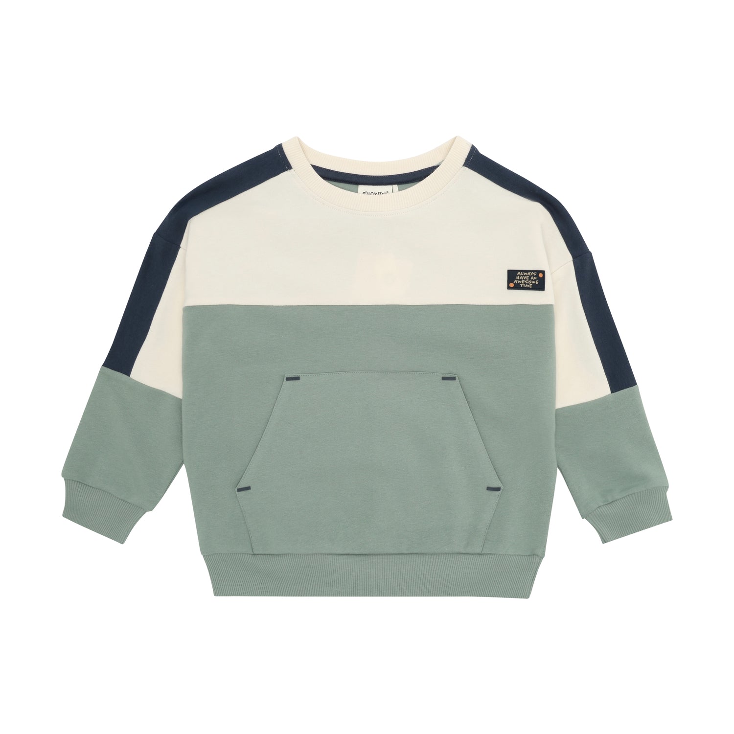 Dreifarbiges langarm Sweatshirt von MINYMO.